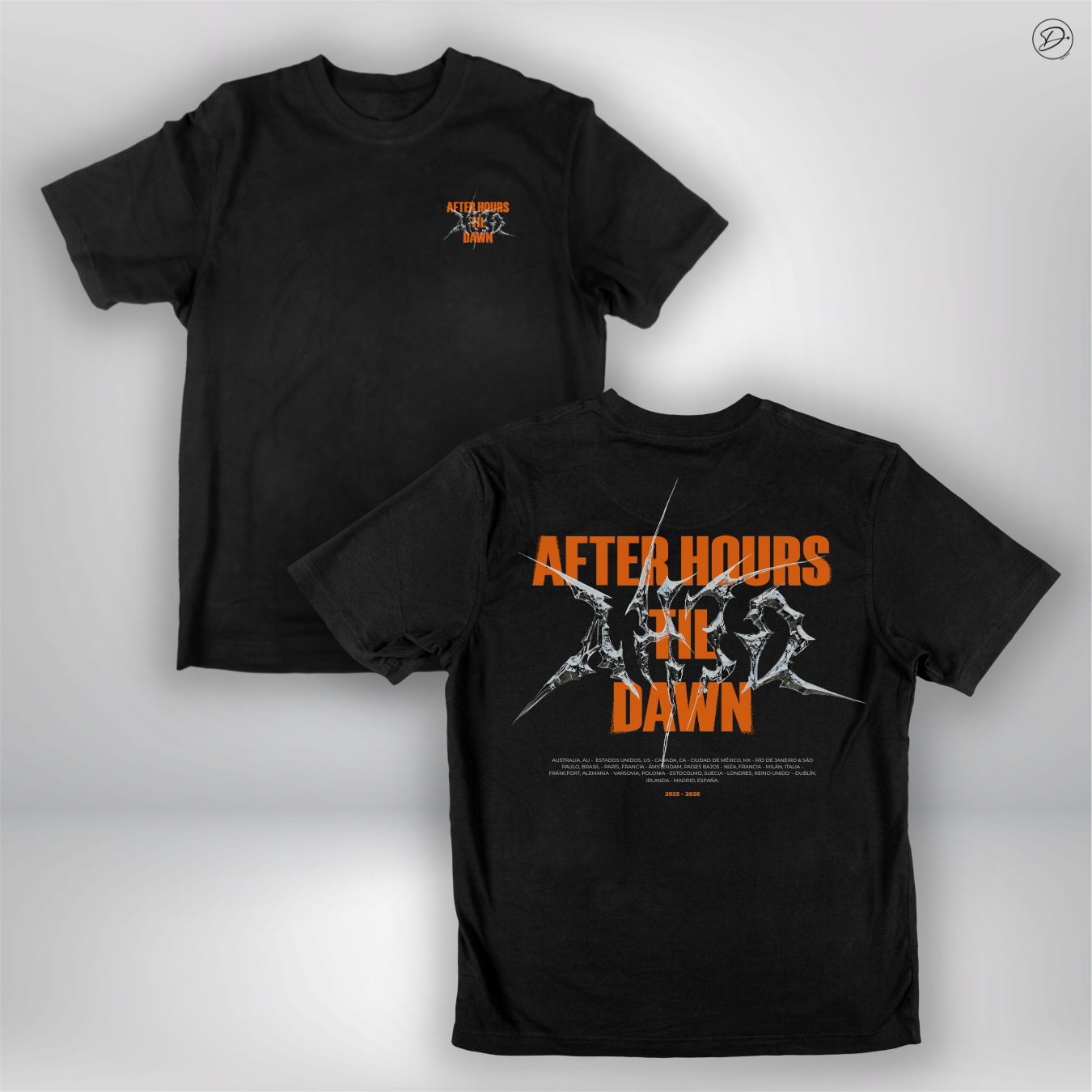 Camiseta "After Hours Tour 2026" - The Weeknd
